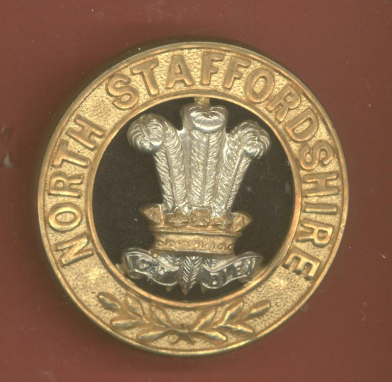 The North Staffordshire Regiment. Victorian OR's helmet plate centre.