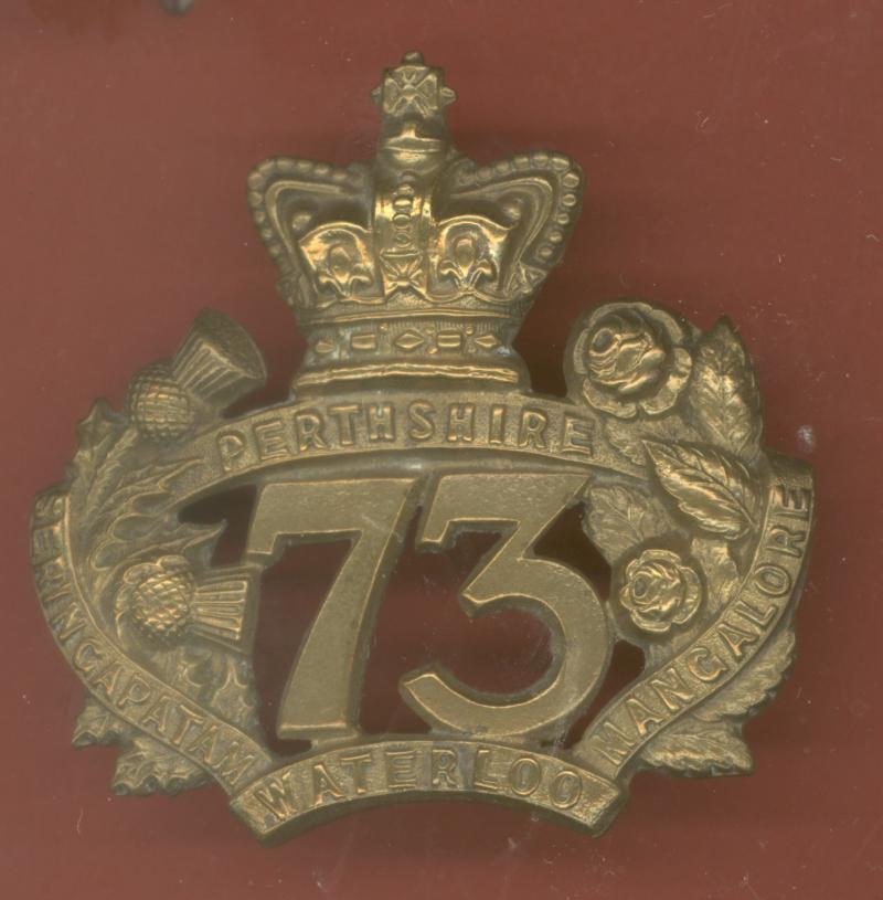 Scottish 73rd Perthshire Regiment of Foot Victorian OR's glengarry badge