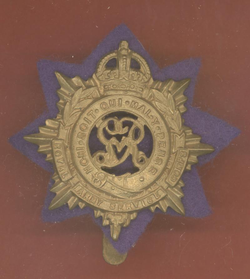 Royal Army Service Corps GVR OR's cap badge