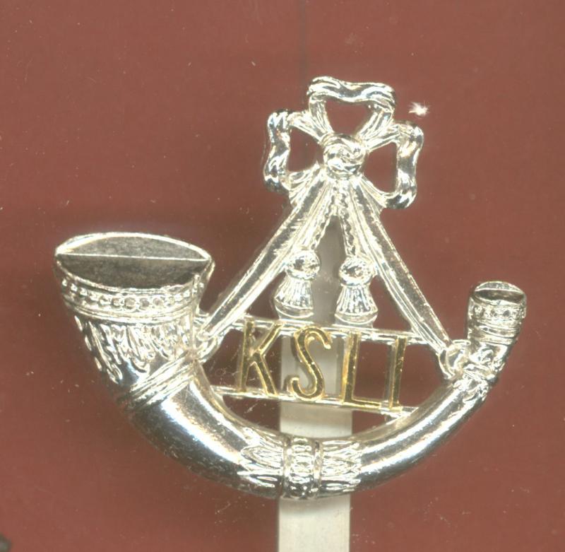 King's Shropshire Light Infantry staybright cap badge