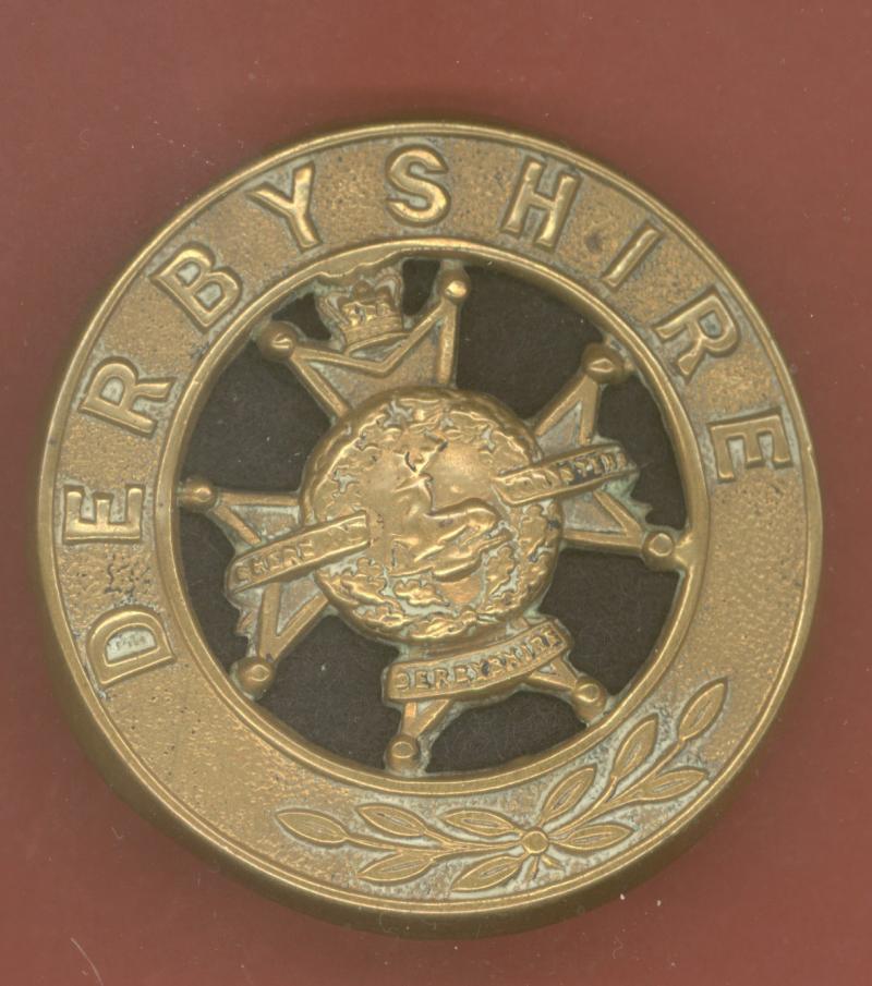 Sherwood Foresters Derbyshire Regiment. Victorian OR's helmet plate centre.