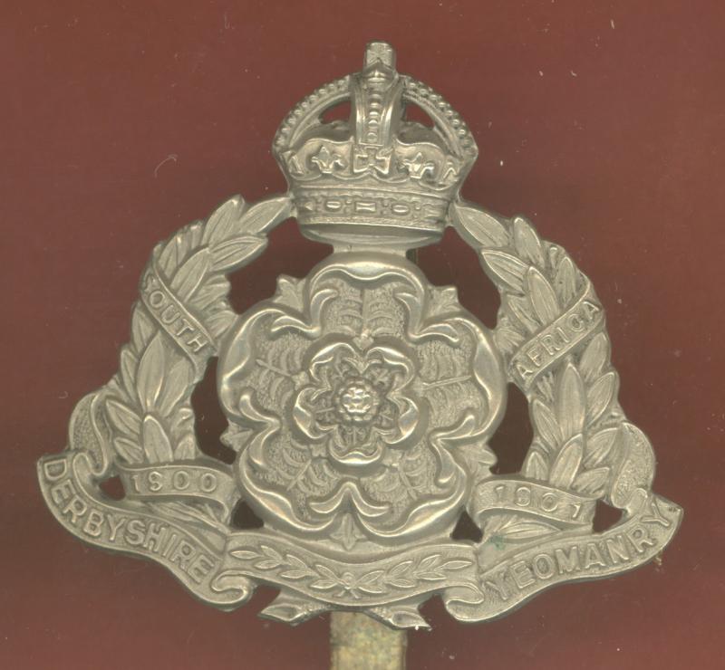 The Derbyshire Yeomanry OR's cap badge