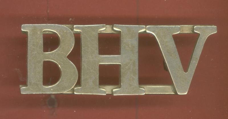 British Honduras Volunteers Edwardian shoulder title