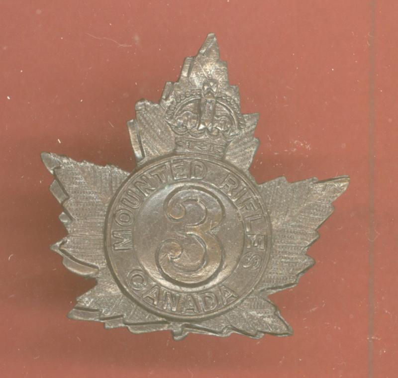 Canadian 3rd Canadian Mounted Rifles (Medicine Hat) WW1 CEF Cap Badge