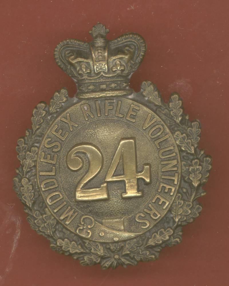 24th (Post Office) Middlesex Rifle Volunteers Victorian OR's glengarry badge