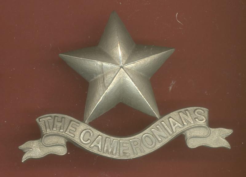 1st Bn. Cameronians Scottish Rifles Pipers glengarry badge c.1870-1921