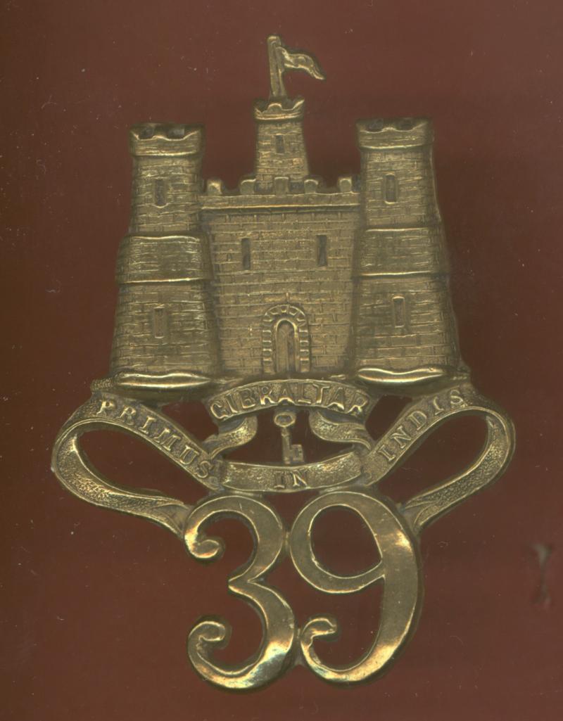 39th Dorsetshire Regiment of Foot Victorian glengarry badge