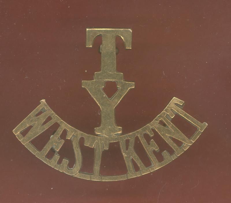 T / Y / WEST KENT Yeomanry  WW1 shoulder title