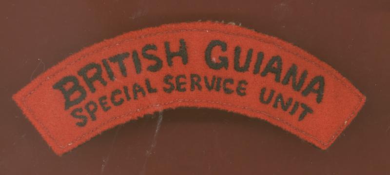 BRITISH GUIANA / SPECIAL SERVICE UNIT cloth shoulder title