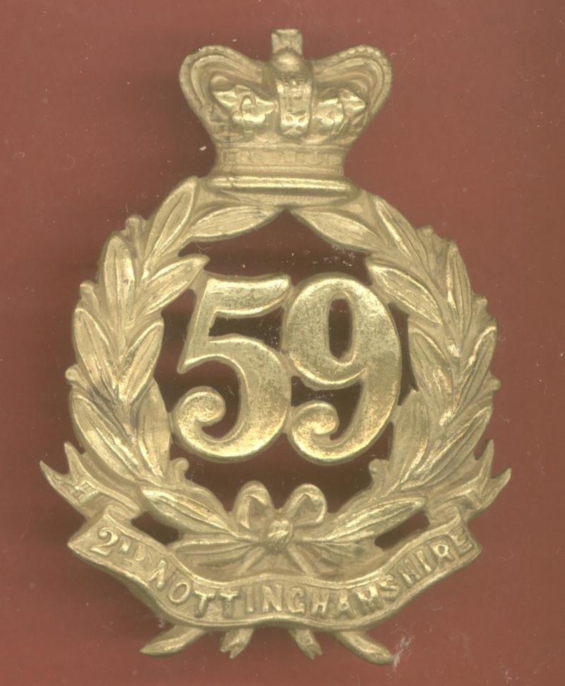 59th 2nd Nottinghamshire Regiment of Foot Victorian OR's glengarry badge