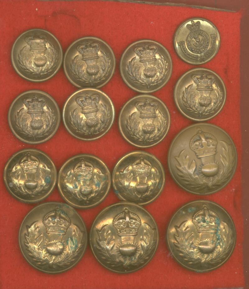 Scottish, Royal Scots Fusiliers buttons