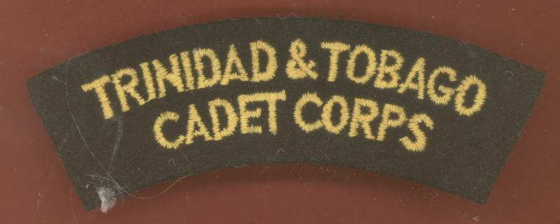 Trinidad & Tobago Cadet Corps cloth shoulder title