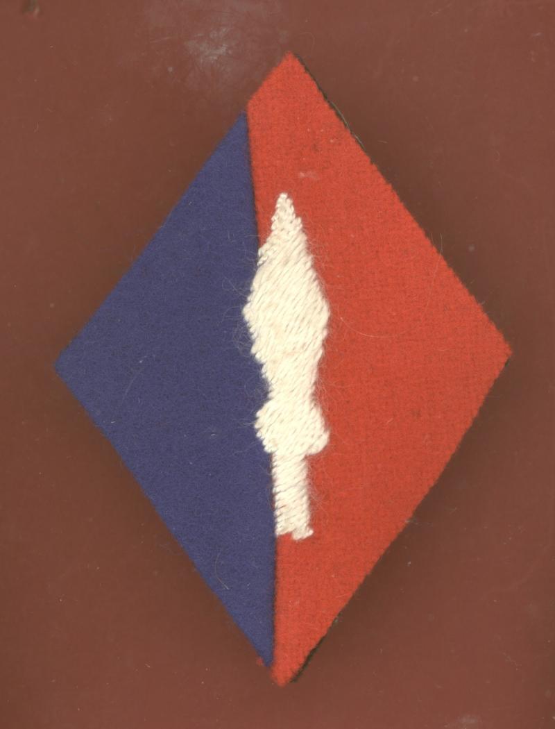 1st Corps Royal Artillery WW2 cloth formation sign