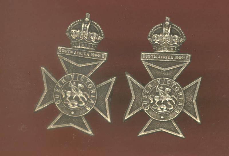 9th County of London Bn. The London Regiment Officer's collar badges