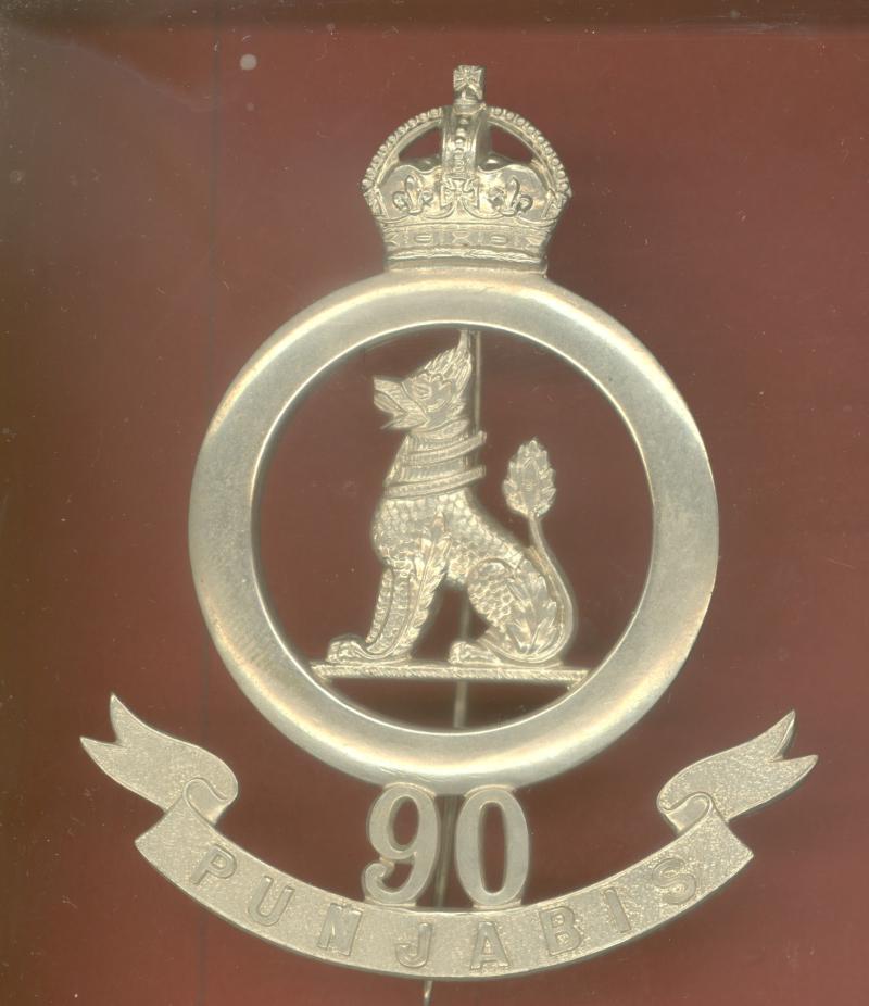 Indian Army. 90th Punjabis pagri badge