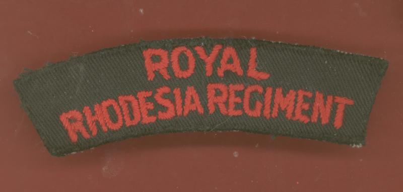 ROYAL / RHODESIA REGIMENT cloth shoulder title