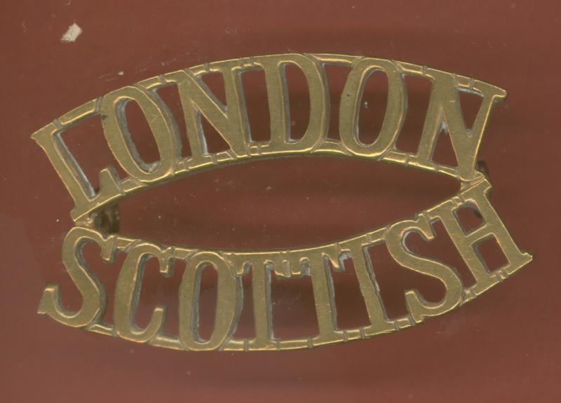 LONDON / SCOTTISH shoulder title