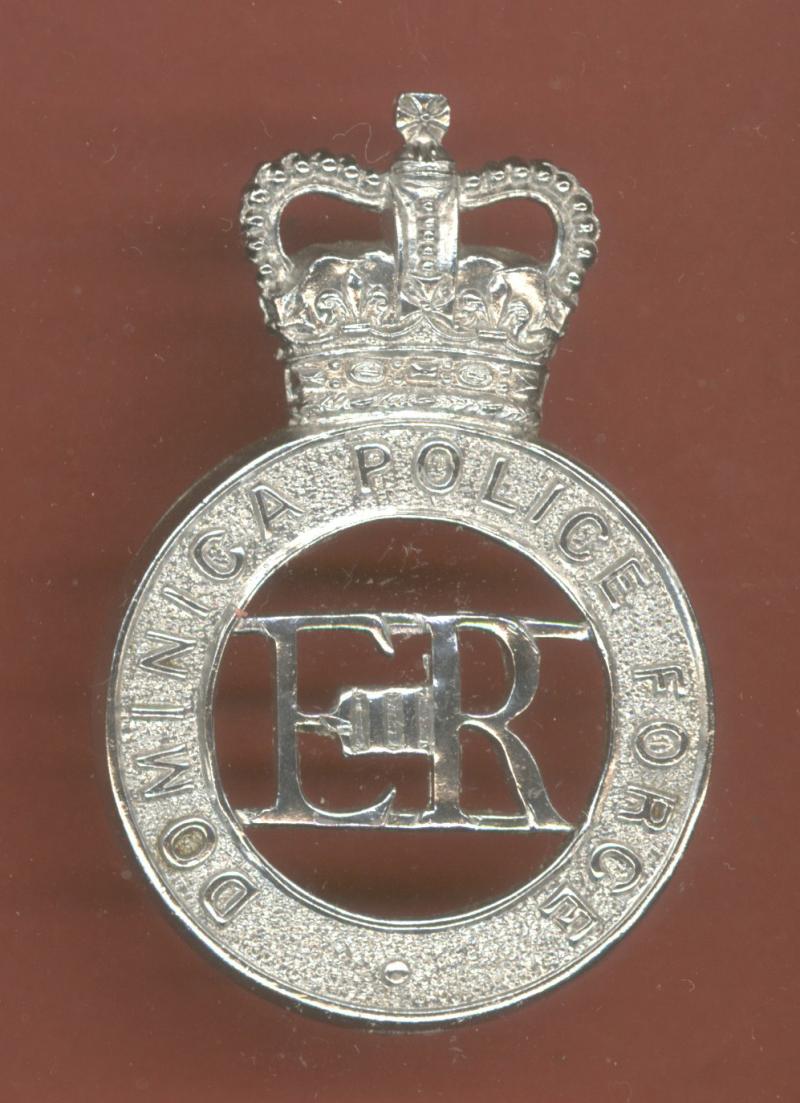 British Colonial Dominica Police EIIR Officer's cap badge