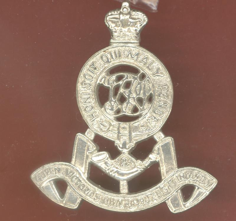 Indian Army 2nd Queen Victoria's Own Rajput Light Infantry WW1 cap badge