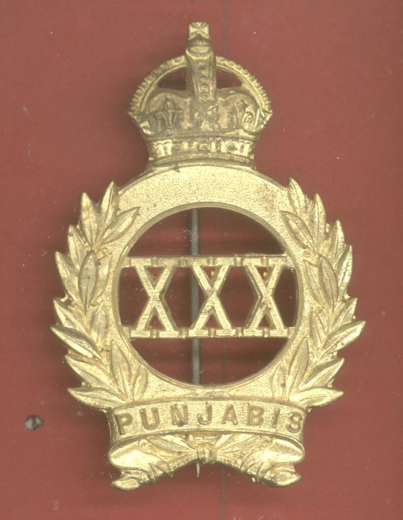 Indian Army 30th Punjabis WW1 pagri badge