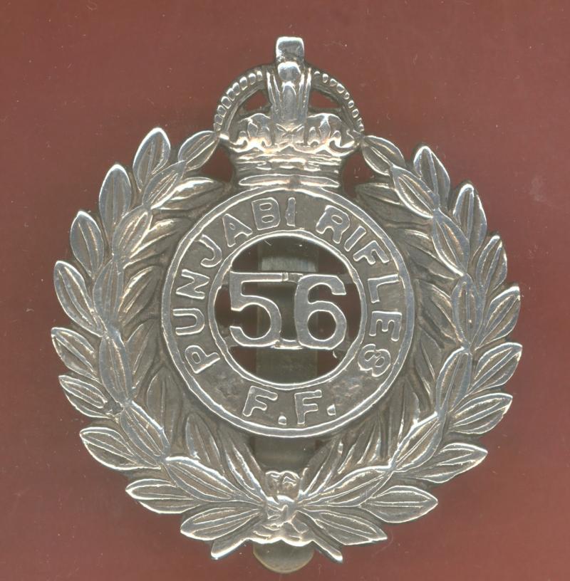 Indian Army 56th Punjabi Rifles (Frontier Force) WW1 Officer's head-dress badge