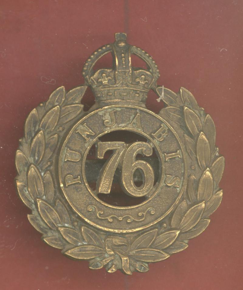 Indian Army. 76th Punjabis Officer's OSD cap badge