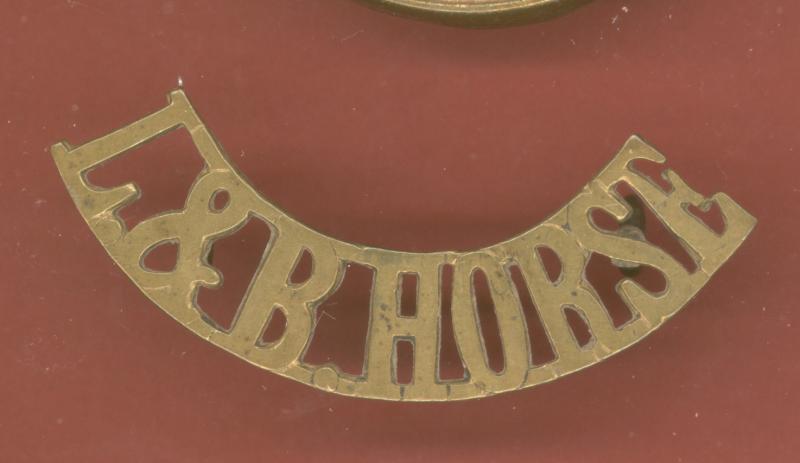 L&B HORSE Lothian & Border Horse Yeomanry shoulder title