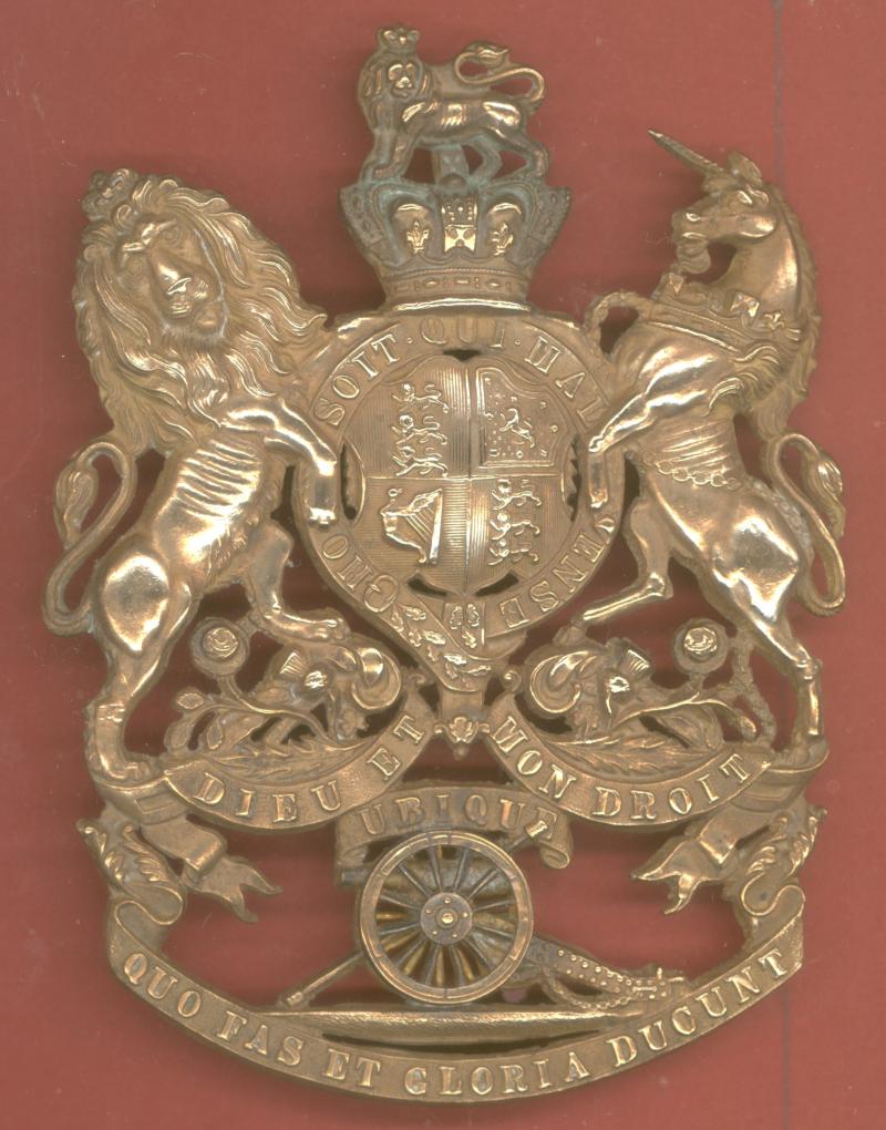 Royal Artillery Officer's Victorian helmet plate