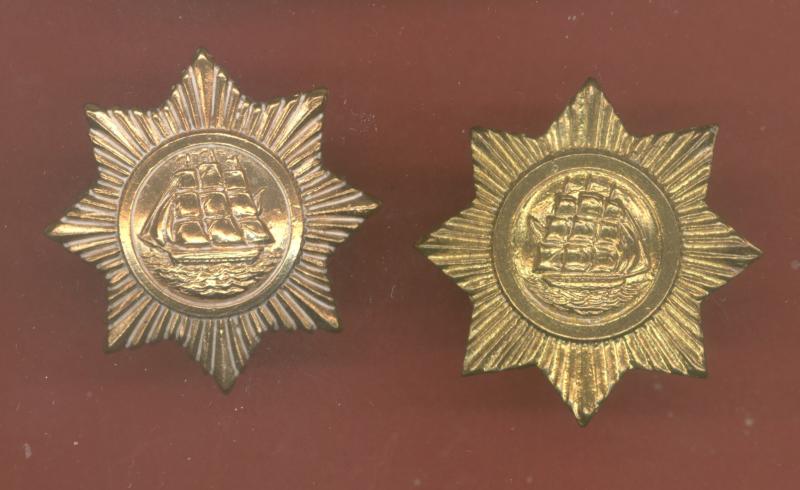 British Guiana Militia OR's collar badges