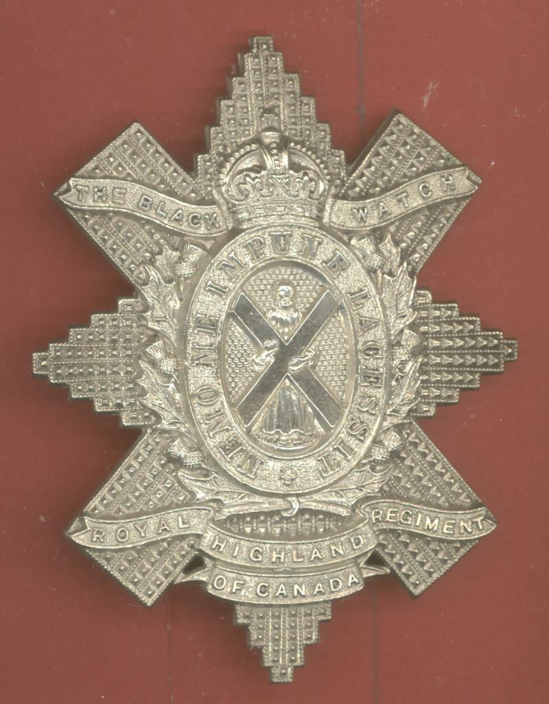 Canadian Black Watch Royal Highland Regt. of Canada glengarry badge