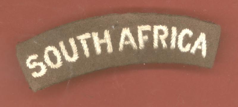 SOUTH AFRICA South African Army WW2 cloth shoulder title