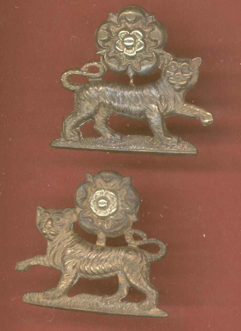 York & Lancaster Regiment. OR's dress collar badges