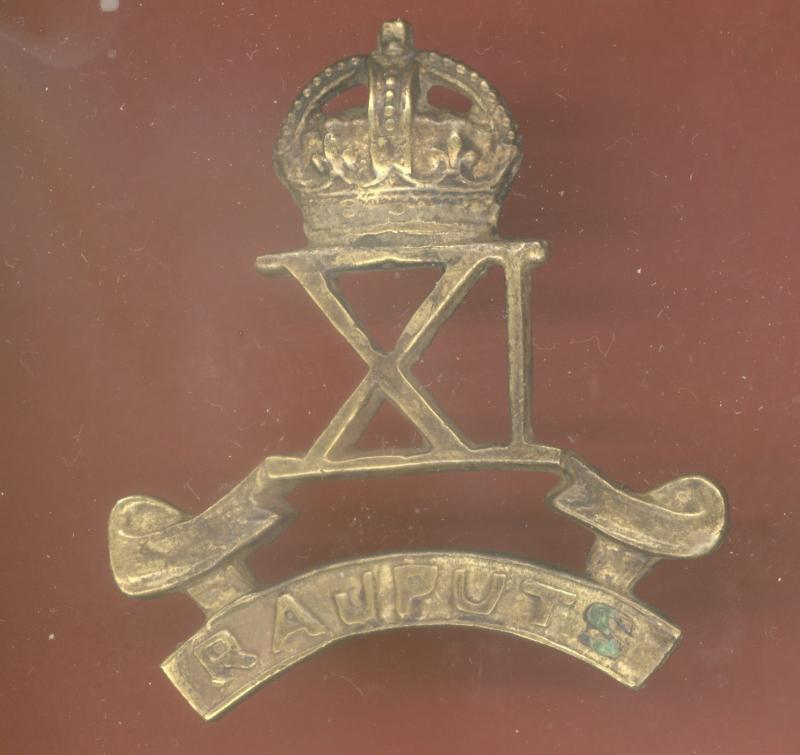 Indian Army 11th Rajput Regiment WW1 head-dress badge