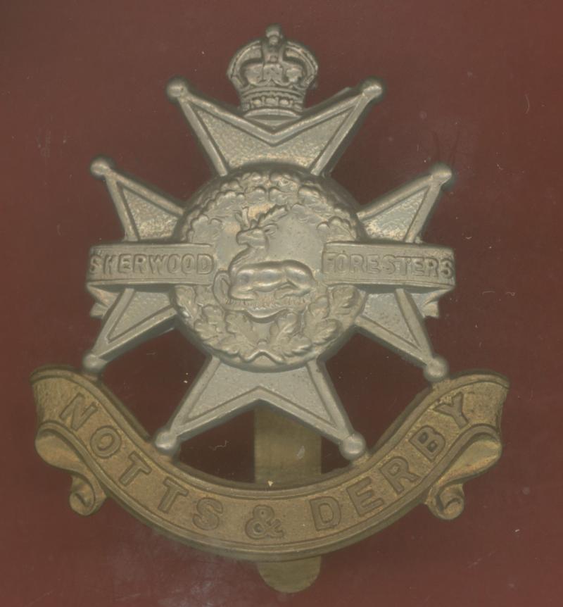 Sherwood Foresters ( Notts & Derby) OR's forage cap badge