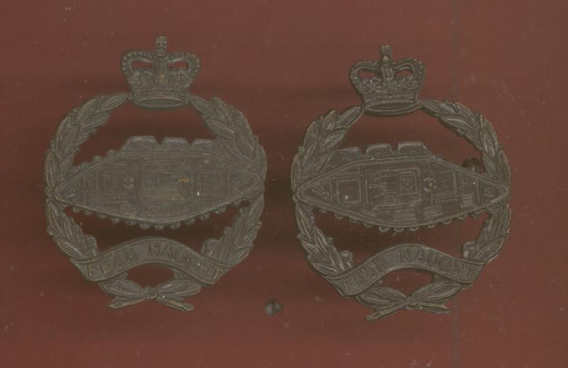 Royal Tank Regiment Officer's OSD collar badges