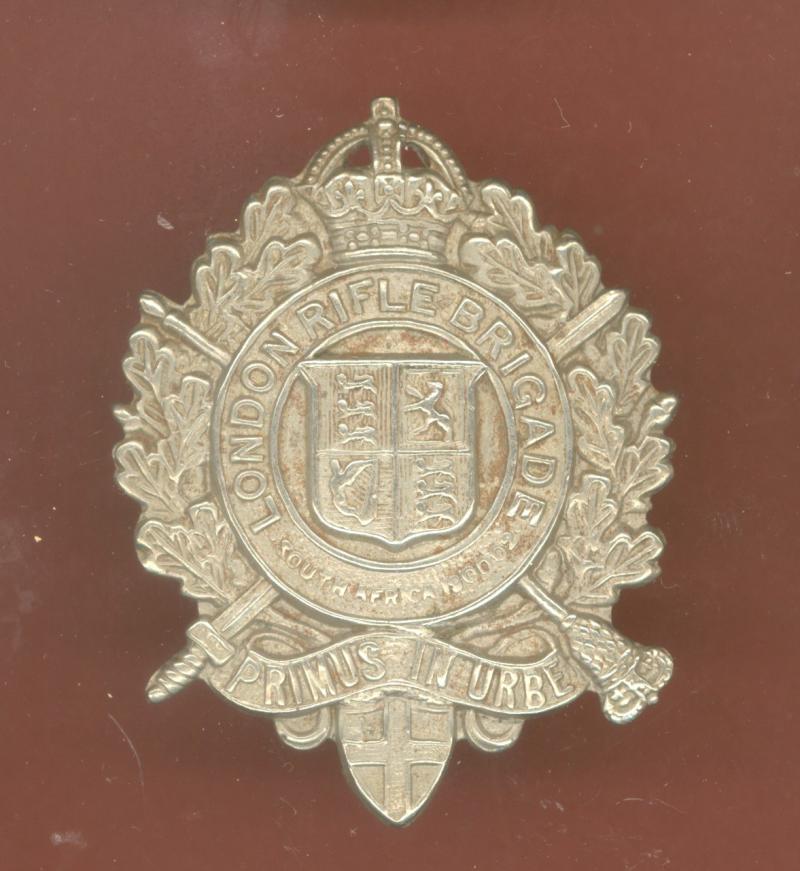 London Rifle Brigade WW1 OR's cap badge