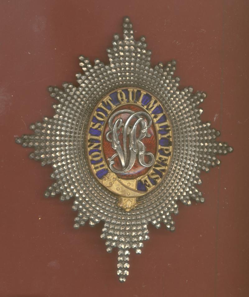 2nd Dragoon Guards (Queen’s Bays) Victorian Officer’s Helmet Plate