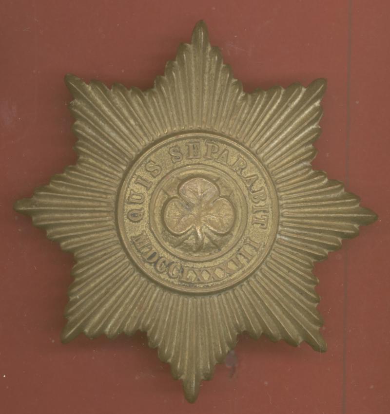 4th Royal Irish Dragoon Guards Victorian undress sabretache badge