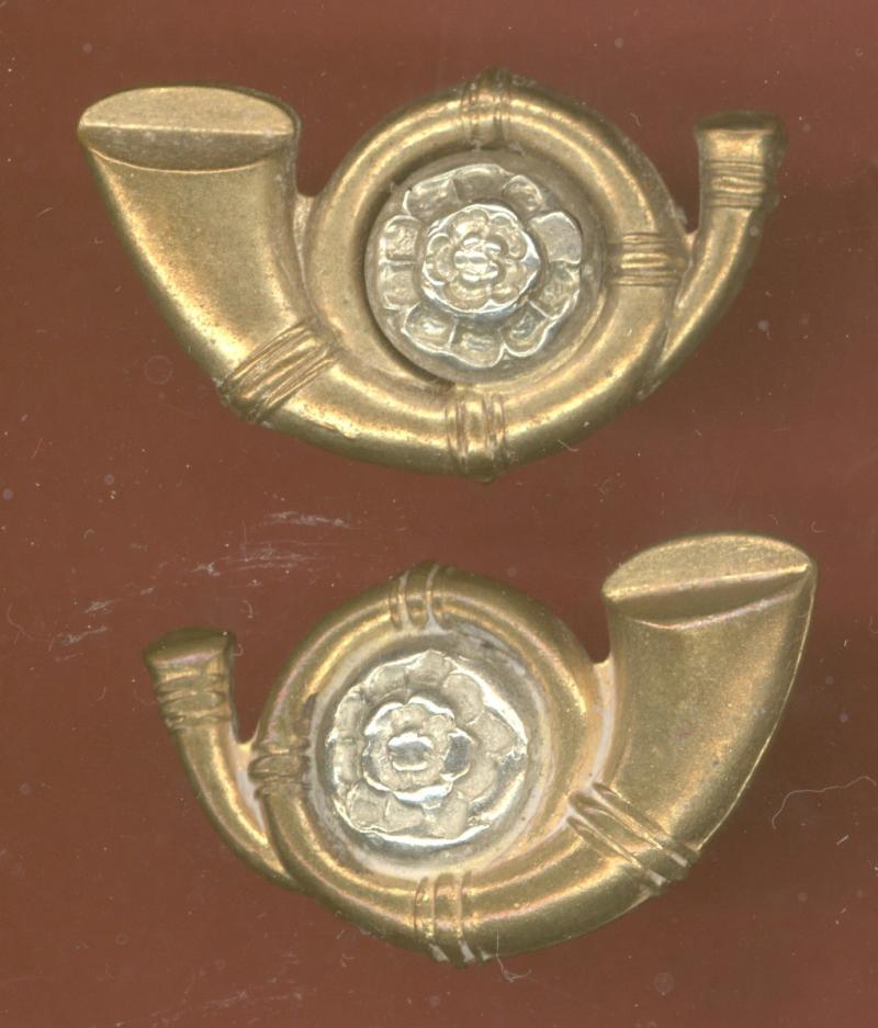 King's Own Yorkshire Light Infantry OR's collar badges