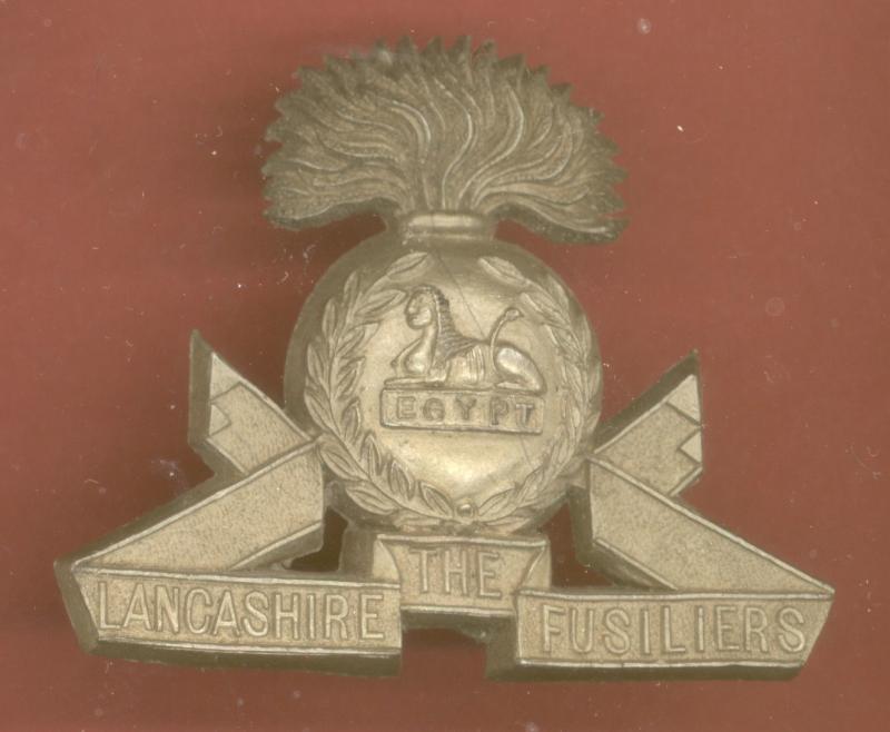 The Lancashire Fusiliers WW2 plastic economy cap badge
