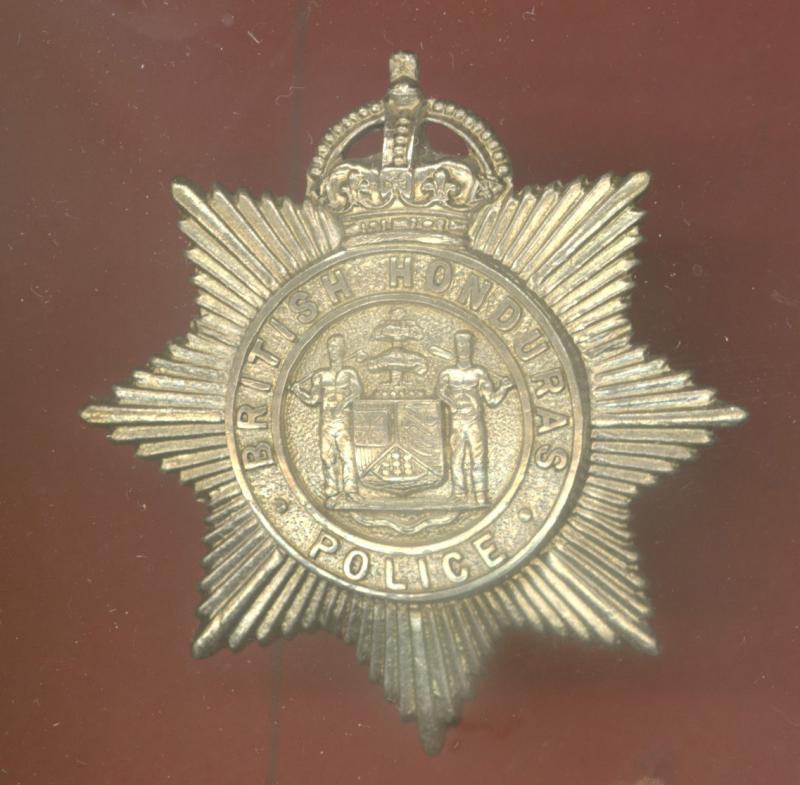 British Colonial British Honduras Police cap badge