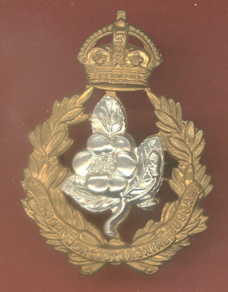 Queen's Own Worcestershire Hussars Yeomanry cap badge