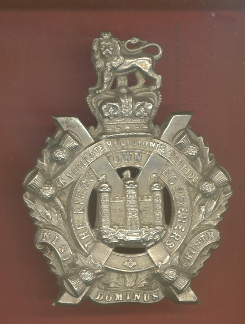 Scottish King's Own Borderers Victorian OR's glengarry badge