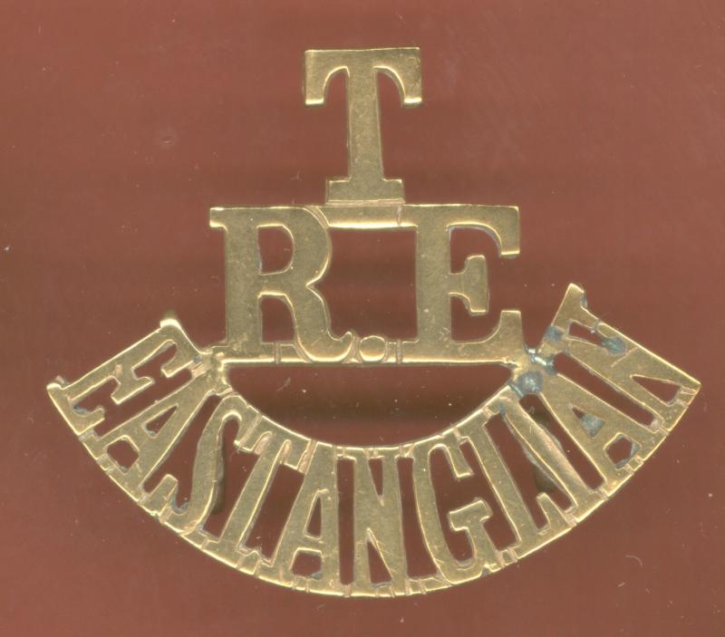 T / RFA / EAST ANGLIAN Royal Engineers shoulder title