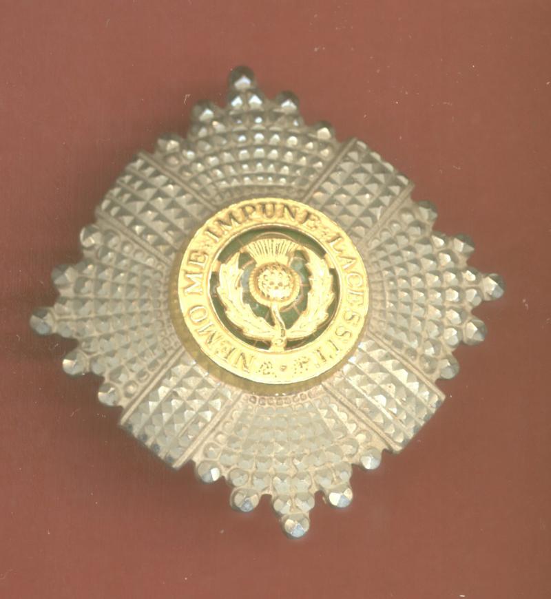 Scots Guards Officer's forage cap badge