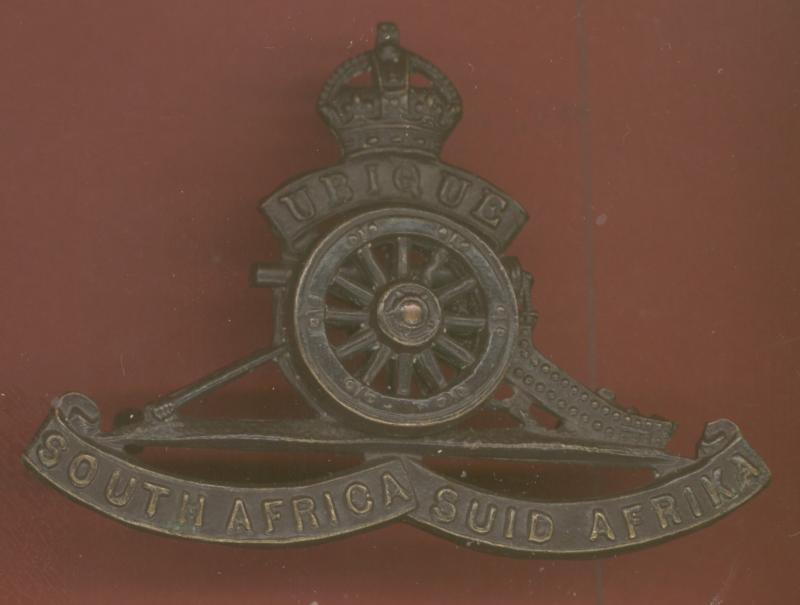 South African Artillery Officer's cap badge