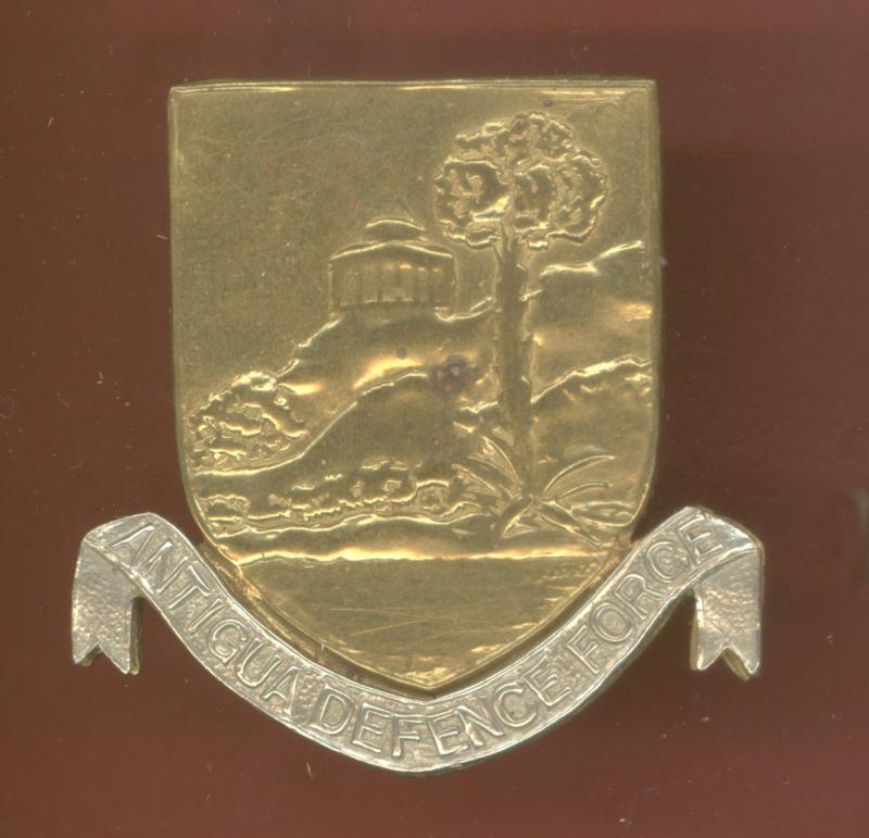 British Colonial Antigua Defence Force Cap Badge