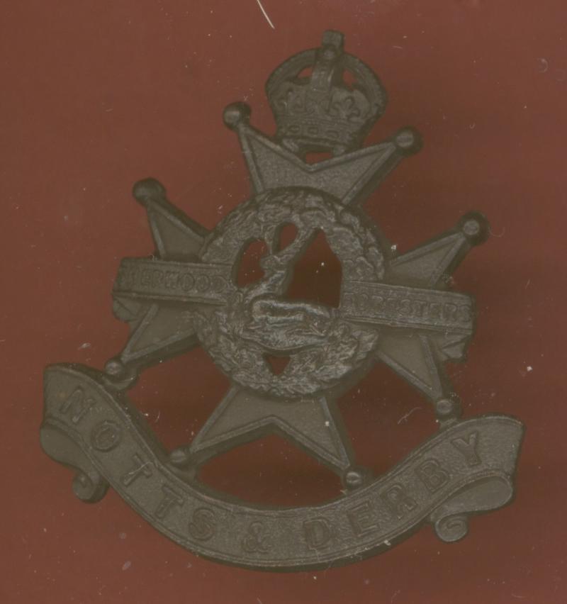 The Sherwood Foresters Notts & Derby Regt. WW1 Officer's OSD cap badge