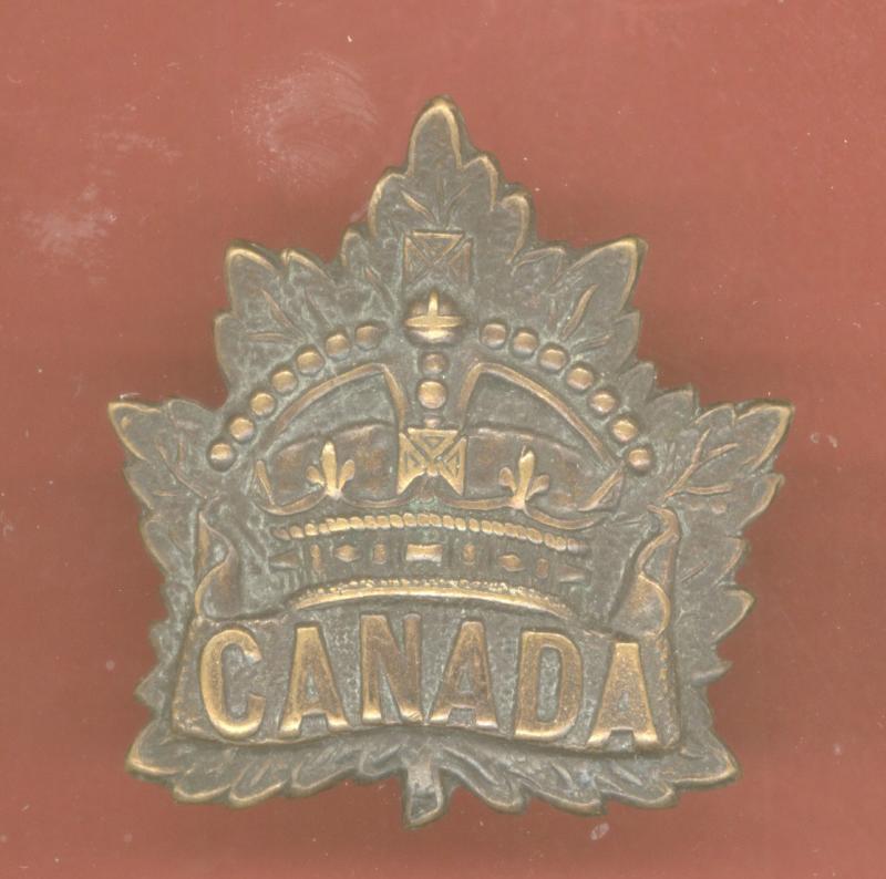 Canadian General Service WW1 CEF cap badge