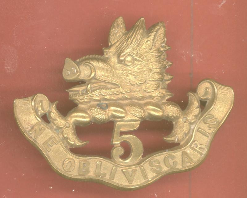 Canadian Militia 5th Bn. Royal Scots of Canada Victorian glengarry badge